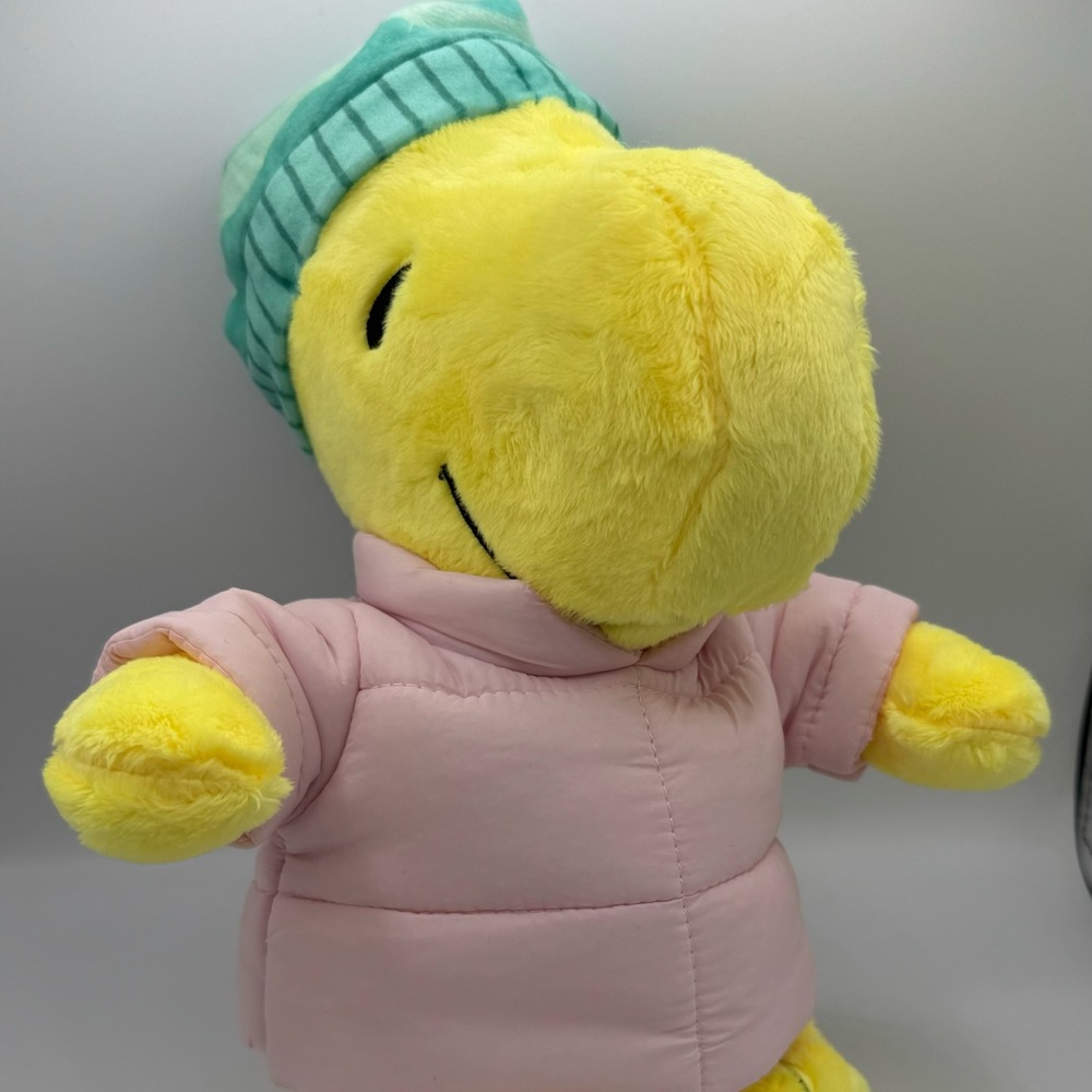 2024 Peanuts Woodstock Pink Puffy Coat Christmas Winter Puffer Jacket Plush